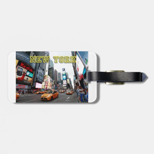 Times Square New York City USA Gepäckanhänger (Rückseite horizontal)