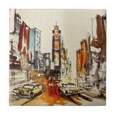 Times Square-New York Fliese/Trivet Fliese (Vorderseite)