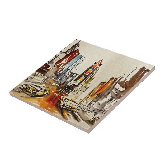 Times Square-New York Fliese/Trivet Fliese (Seite)