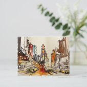 Times Square New York Postcard Postkarte (Stehend Vorderseite)