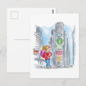 Times Square, New York Postkarte (Vorne/Hinten)
