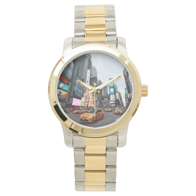Times Square New York - Pro Foto Armbanduhr (Vorderseite)