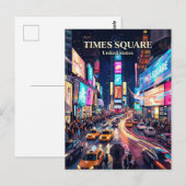 Times Square New York State Postkarte (Vorne/Hinten)