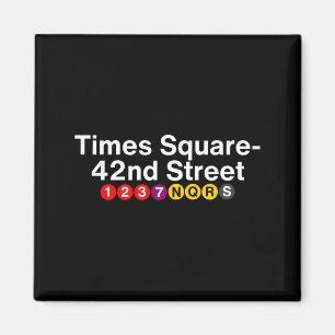 Times Square New York U-Bahn-Stationsschilder, Nyc Magnet