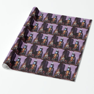Times Square-New- YorkSkyline nachts Geschenkpapier