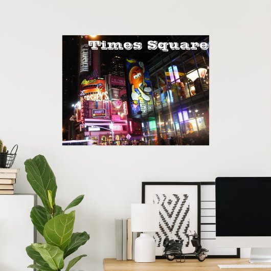 Times Square @ Night Poster (Heimbüro)