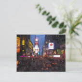 Times Square NY Postkarte (Stehend Vorderseite)