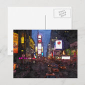 Times Square NY Postkarte (Vorne/Hinten)