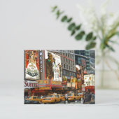 Times Square NY Postkarte (Stehend Vorderseite)