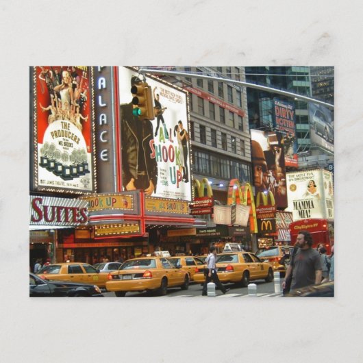 Times Square NY Postkarte (Vorderseite)