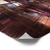 Times Square NYC New York City Rainy Day Poster (Ecke)