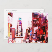 Times Square NYC Postkarte (Vorne/Hinten)