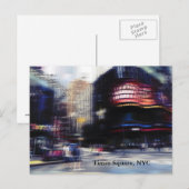 Times Square, NYC Postkarte (Vorne/Hinten)