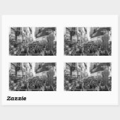 Times Square NYC Rechteckiger Aufkleber (Blatt)