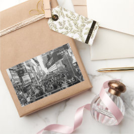 Times Square NYC Rechteckiger Aufkleber