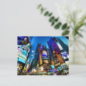 Times Square Post Card Postkarte (Stehend Vorderseite)
