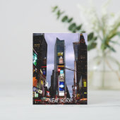 Times Square Postcard New York Souvenir Card Postkarte (Stehend Vorderseite)