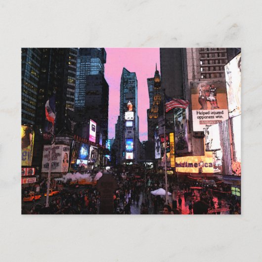 Times Square Postkarte (Vorderseite)