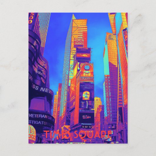 TIMES SQUARE POSTKARTE (Vorderseite)
