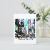Times Square Postkarte (Stehend Vorderseite)