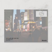 Times Square Postkarte (Rückseite)