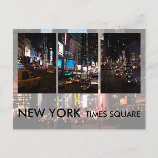 Times Square Postkarte (Vorderseite)