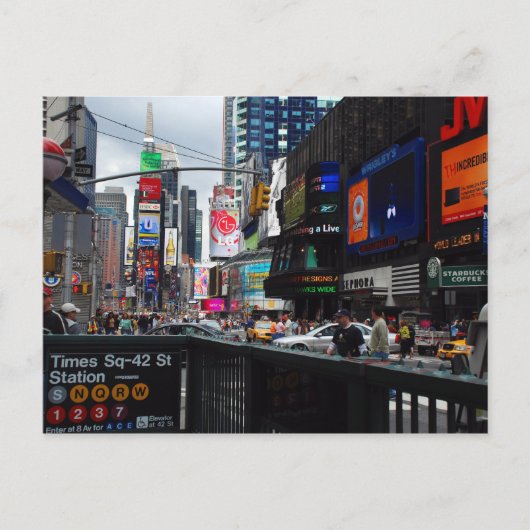 Times Square Postkarte (Vorderseite)