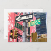 Times Square Postkarte (Vorne/Hinten)