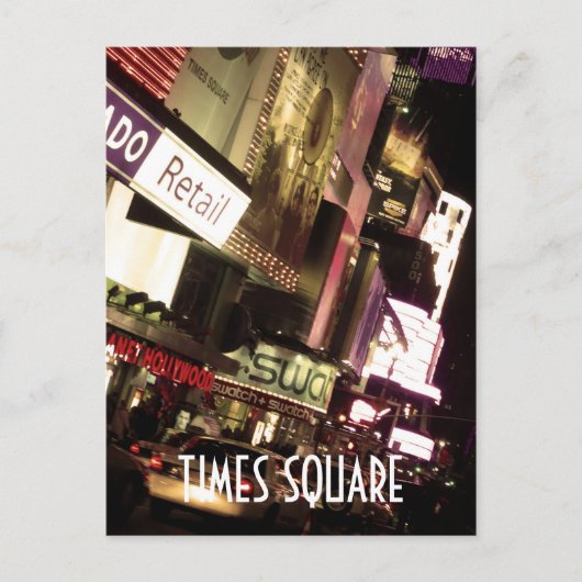 Times Square Postkarte (Vorderseite)