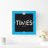 TIMES SQUARE QUADRATISCHE WANDUHR (Zuhause)