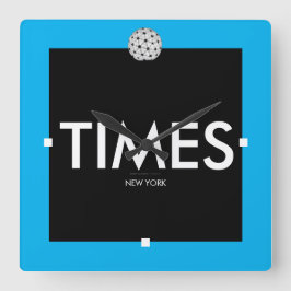 TIMES SQUARE QUADRATISCHE WANDUHR