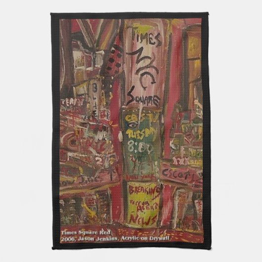TIMES SQUARE RED HANDTUCH (Vertikal)
