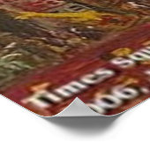 TIMES SQUARE RED POSTER (Ecke)
