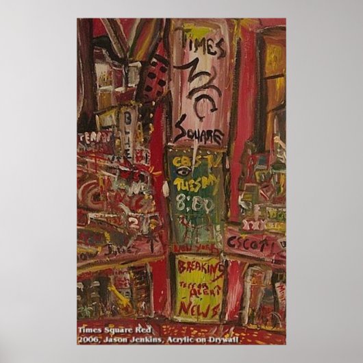 TIMES SQUARE RED POSTER (Vorne)