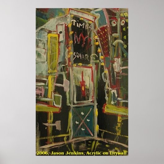 TIMES SQUARE RED WEIN POSTER (Vorne)