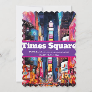 Times Square Reise-Postkarte, Times Square Postkar Feiertagskarte