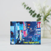 Times Square Silvester Feiertagspostkarte (Stehend Vorderseite)