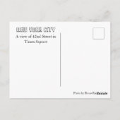 Times Square und 42nd Street Postkarte (Rückseite)