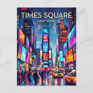 Times Square USA Postkarte