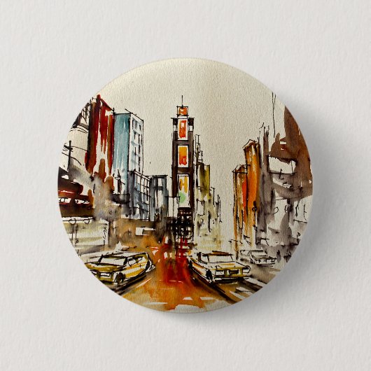 Times- Squareknopf-Abzeichen Button (Vorderseite)