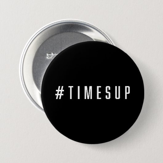 #TimesUp Feminist Round Button (Vorne & Hinten)