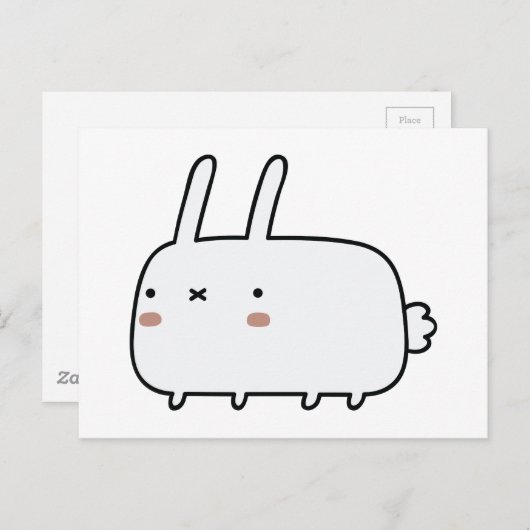 Timid Rabbit Postkarte (Vorne/Hinten)