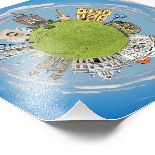 Timisoara Stadt romania winziger Planet Sehenswürd Fotodruck (Ecke)