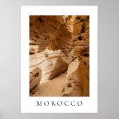 Timlalin’s canyon, near Tamri, Morocco travel Poster (Vorne)
