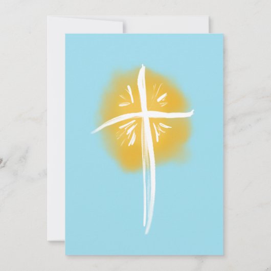 Timless First Communion Religious Einladung (Rückseite)