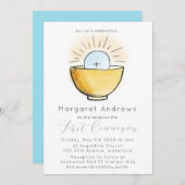 Timless First Communion Religious Einladung (Vorne/Hinten)