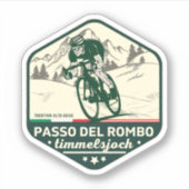 Timmelsjoch - Passo del rombo - Motorradtour Aufkleber (Vorderseite)