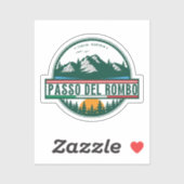 Timmelsjoch - Passo del rombo - Motorradtour Aufkleber (Blatt)