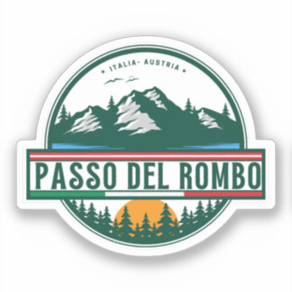 Timmelsjoch - Passo del rombo - Motorradtour Aufkleber