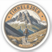 Timmelsjoch - Passo del rombo - Motorradtour Aufkleber (Vorderseite)